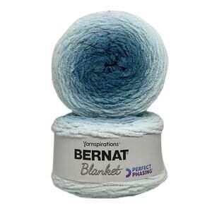 Bernat Yarnspiration “Deep Teal” Blanket Perfect Phasing Yarn (2 Skeins)